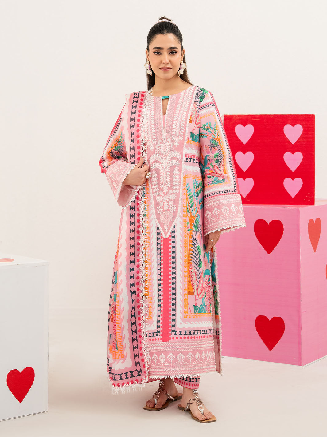 Mahnur | Anaya Lawn | ANA-008 - Luxury Dress - available at Maria Faisal in UK and USA.