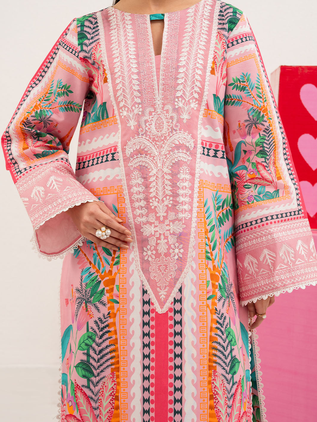 Mahnur | Anaya Lawn | ANA-008 - Luxury Dress - available at Maria Faisal in UK and USA.
