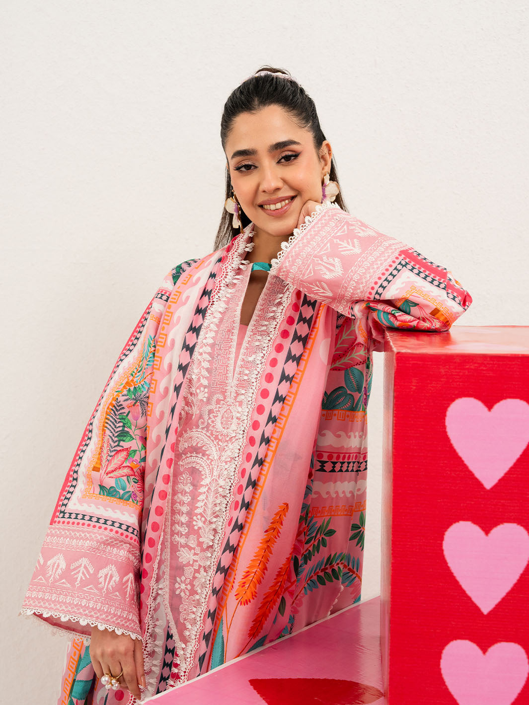 Mahnur | Anaya Lawn | ANA-008 - Luxury Dress - available at Maria Faisal in UK and USA.