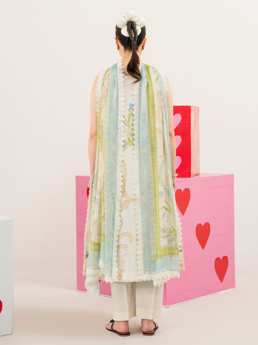 Mahnur | Anaya Lawn | ANA-010 - Luxury Dress - available at Maria Faisal in UK and USA.