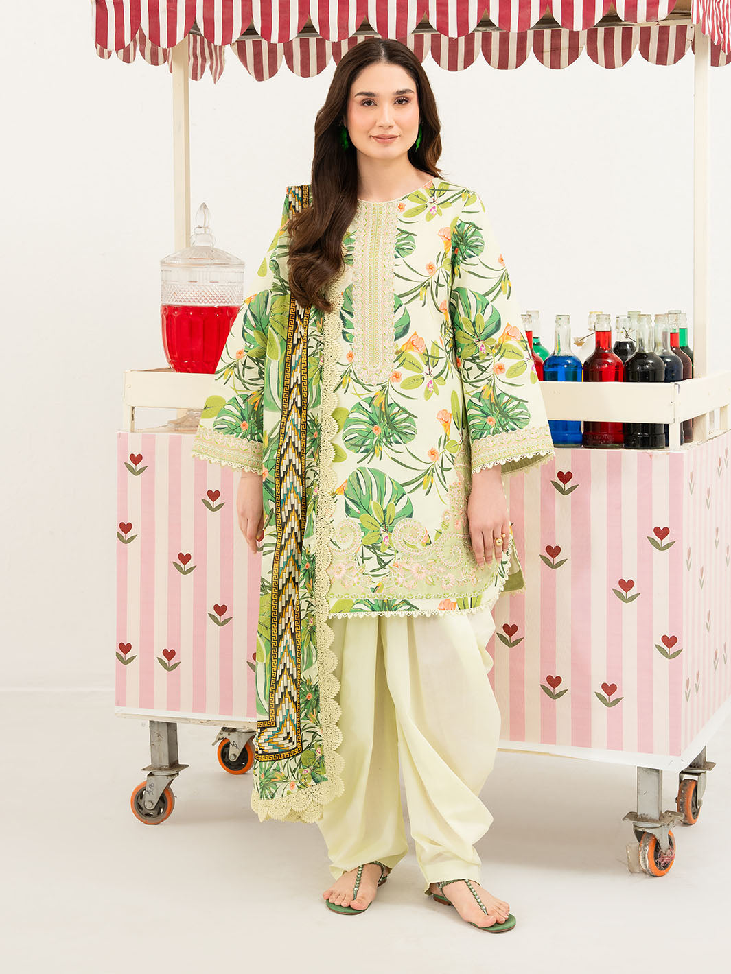 Mahnur | Anaya Lawn | ANA-013 - Luxury Dress - available at Maria Faisal in UK and USA.