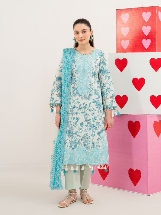 Mahnur | Anaya Lawn | ANA-014 - Luxury Dress - available at Maria Faisal in UK and USA.