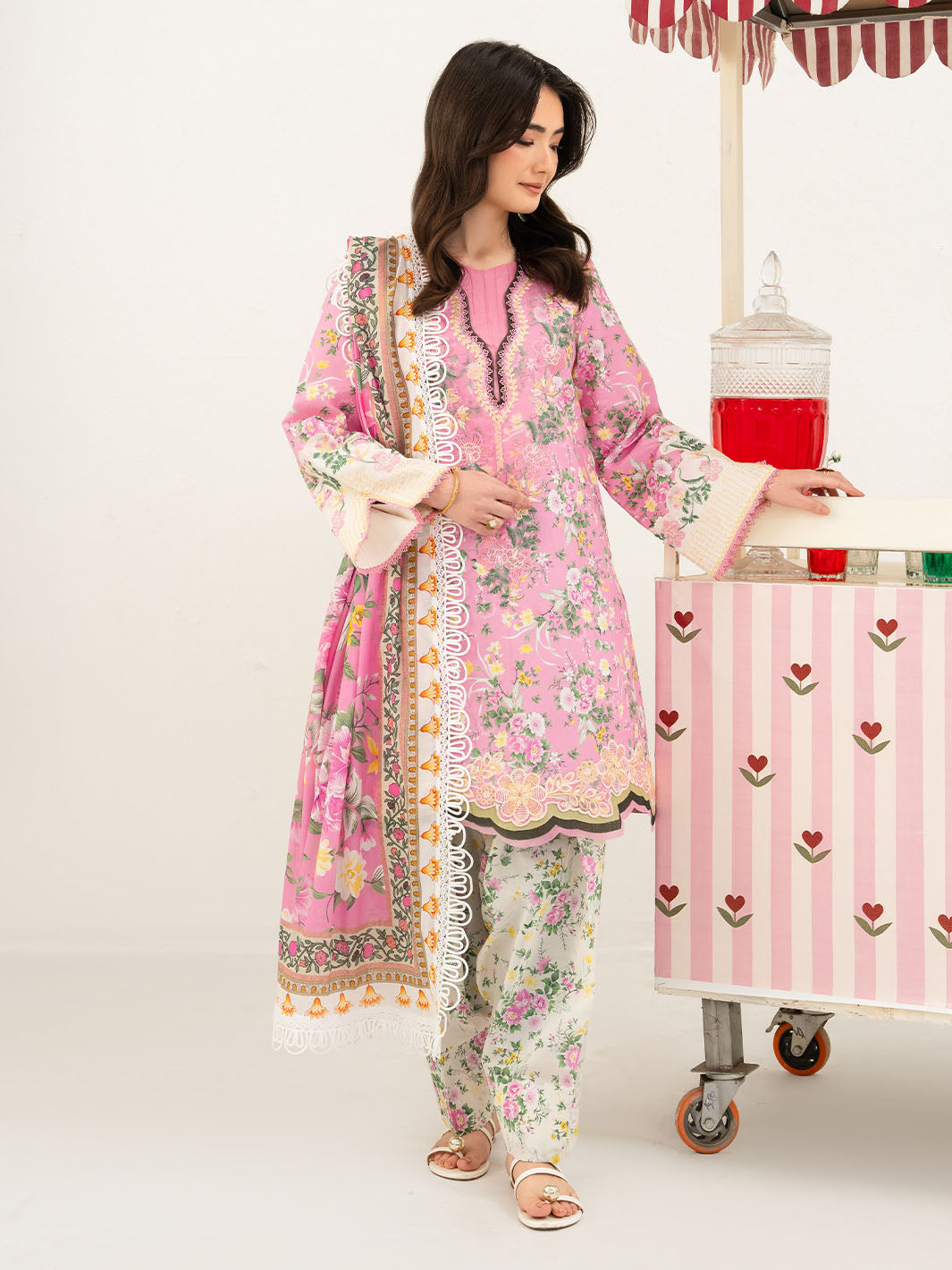 Mahnur | Anaya Lawn | ANA-015 - Luxury Dress - available at Maria Faisal in UK and USA.