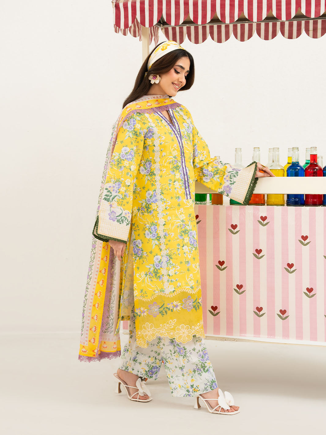 Mahnur | Anaya Lawn | ANA-016 - Luxury Dress - available at Maria Faisal in UK and USA.