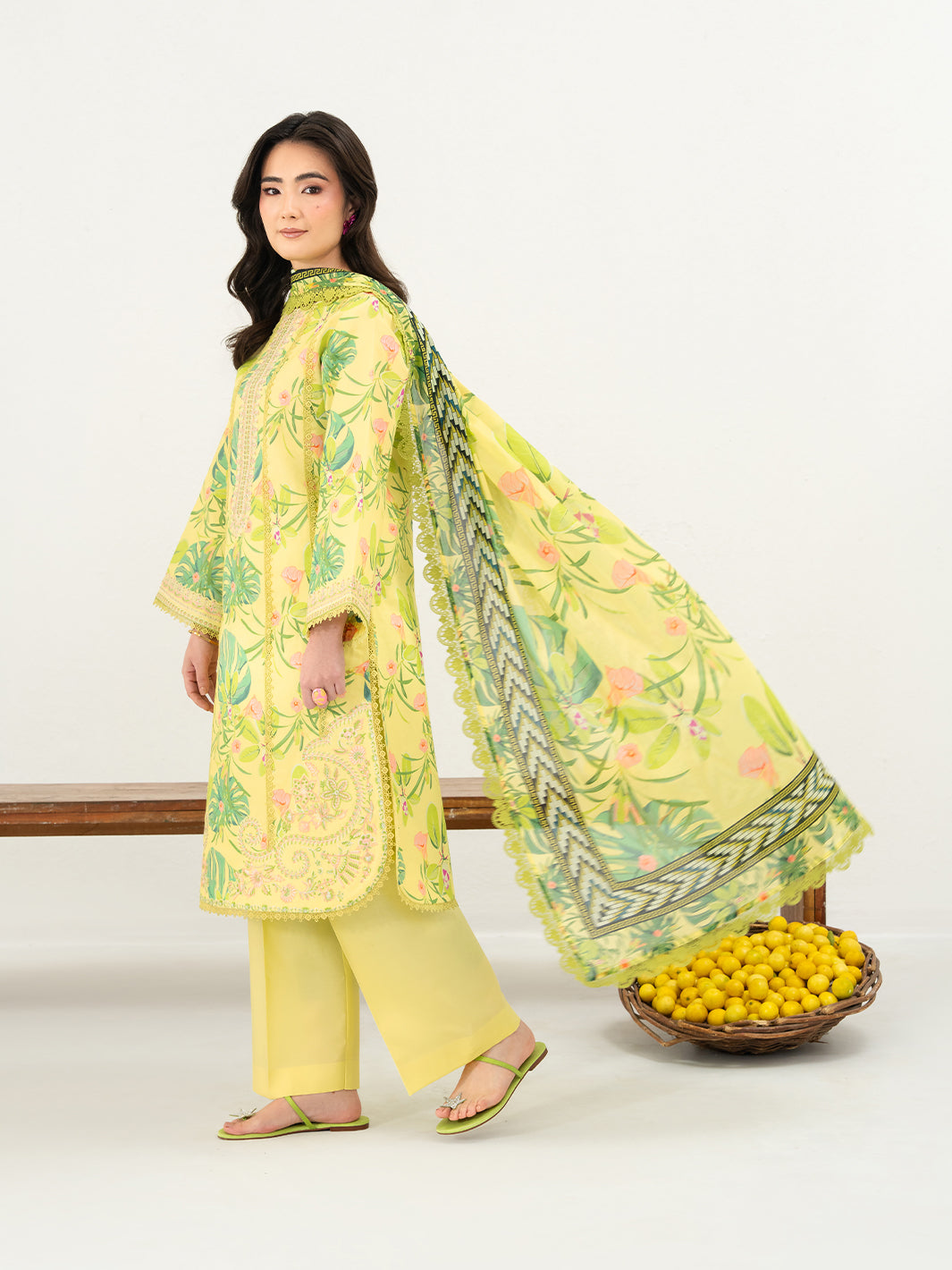 Mahnur | Anaya Lawn | ANA-017 - Luxury Dress - available at Maria Faisal in UK and USA.