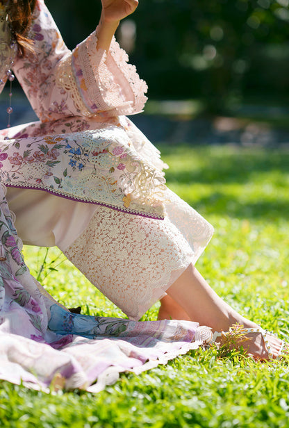 AJR Couture | Printed Chikankari 26 | Zuri - Luxury Dress - available at Maria Faisal in UK and USA.