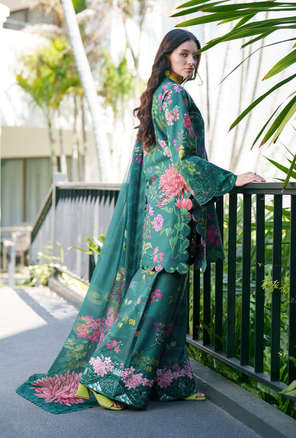 AJR Couture | Printed Chikankari 26 | Tali - Luxury Dress - available at Maria Faisal in UK and USA.