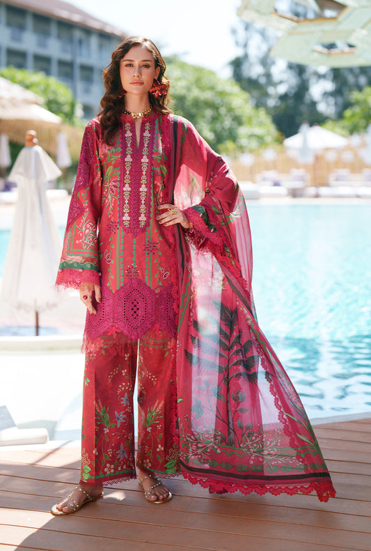 AJR Couture | Printed Chikankari 26 | Amaira - Luxury Dress - available at Maria Faisal in UK and USA.