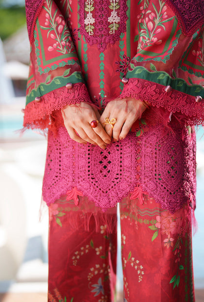 AJR Couture | Printed Chikankari 26 | Amaira - Luxury Dress - available at Maria Faisal in UK and USA.