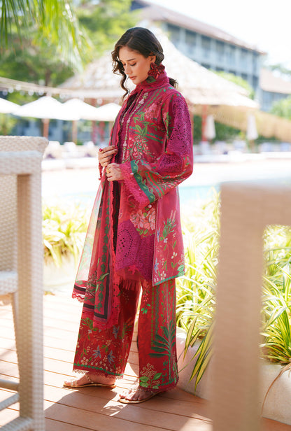 AJR Couture | Printed Chikankari 26 | Amaira - Luxury Dress - available at Maria Faisal in UK and USA.