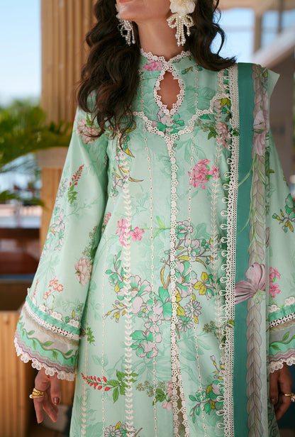 AJR Couture | Printed Chikankari 26 | Eliya - Luxury Dress - available at Maria Faisal in UK and USA.