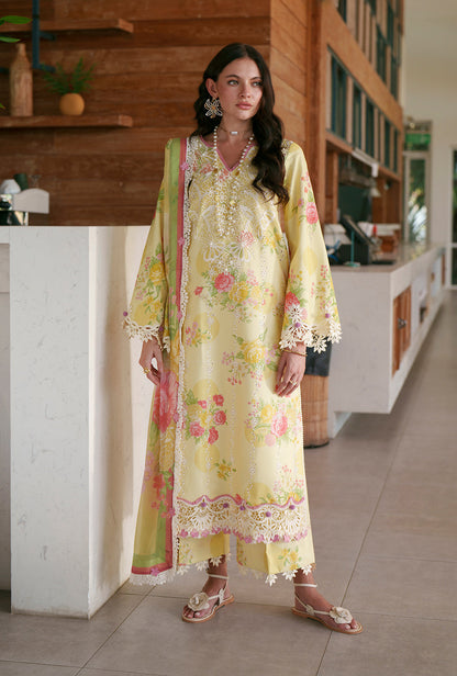 AJR Couture | Printed Chikankari 26 | Feya - Luxury Dress - available at Maria Faisal in UK and USA.