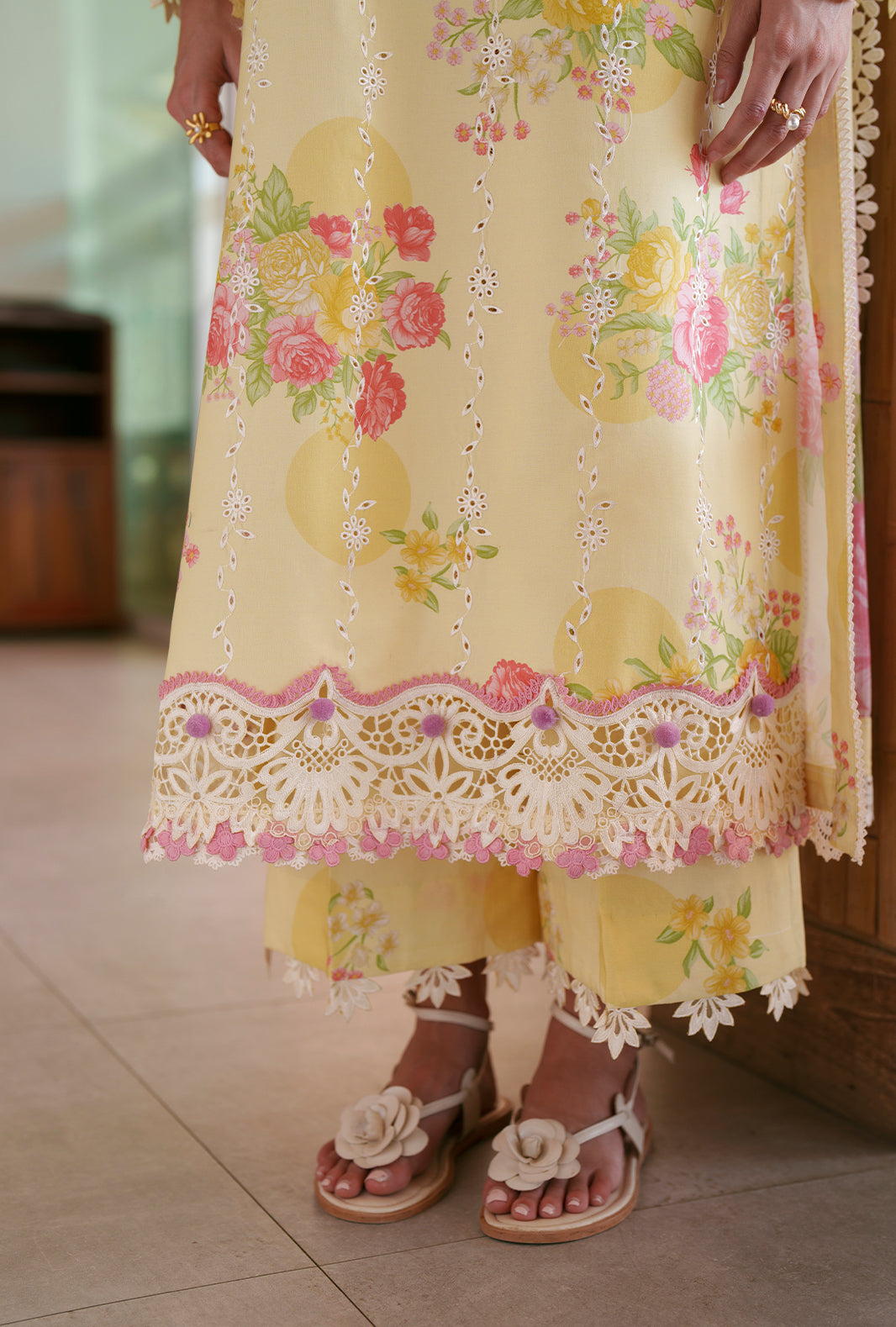 AJR Couture | Printed Chikankari 26 | Feya - Luxury Dress - available at Maria Faisal in UK and USA.
