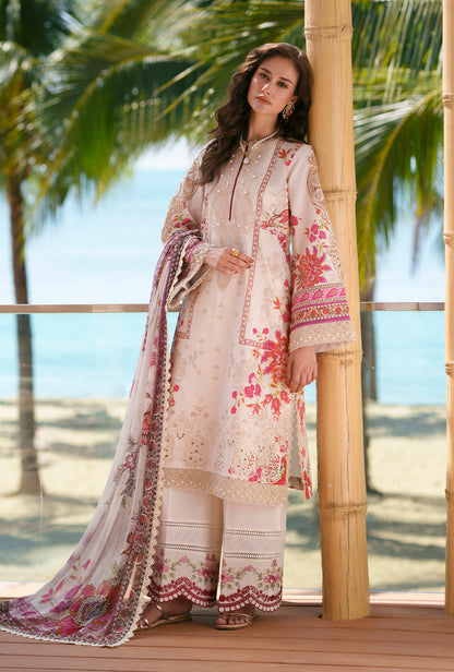 AJR Couture | Printed Chikankari 26 | Aira - Luxury Dress - available at Maria Faisal in UK and USA.