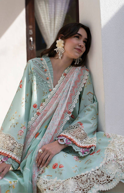 AJR Couture | Printakari Lawn 25 | Aqua by Maria Faisal - Registered Vendor of : AJR Couture - type : Ladies Clothes - 100% original wedding dresses