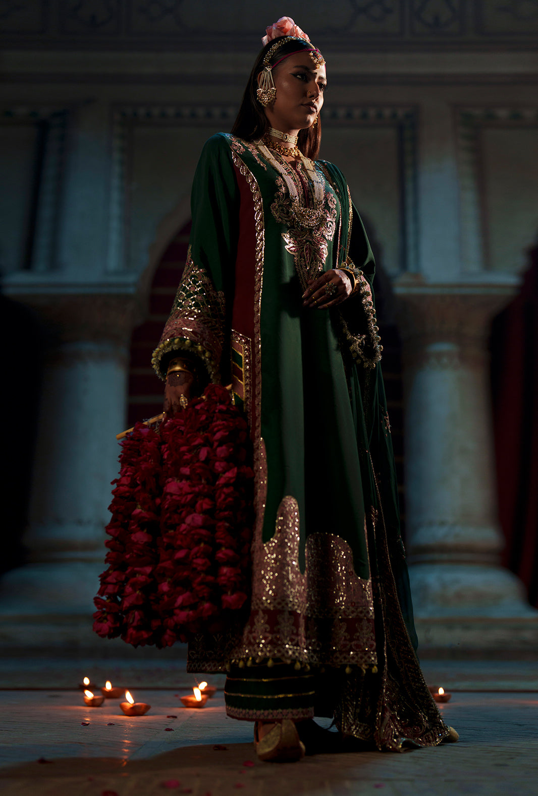 AJR Couture | Meharma The Silk Edit | Noorin - Formal Dress - available at Maria Faisal in UK and USA.