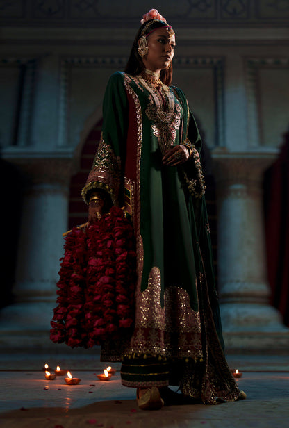 AJR Couture | Meharma The Silk Edit | Noorin - Formal Dress - available at Maria Faisal in UK and USA.