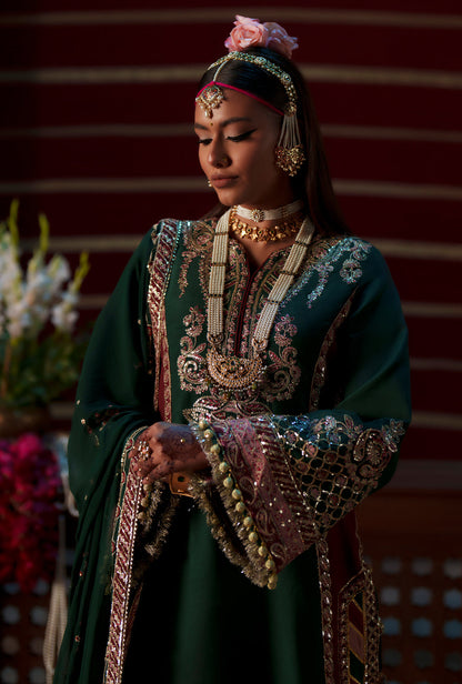 AJR Couture | Meharma The Silk Edit | Noorin - Formal Dress - available at Maria Faisal in UK and USA.