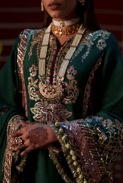 AJR Couture | Meharma The Silk Edit | Noorin - Formal Dress - available at Maria Faisal in UK and USA.