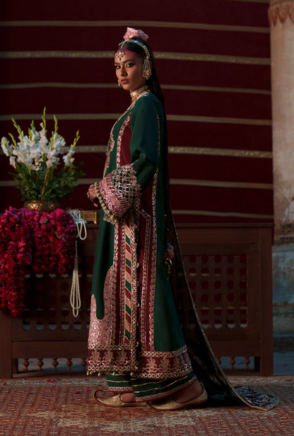 AJR Couture | Meharma The Silk Edit | Noorin - Formal Dress - available at Maria Faisal in UK and USA.