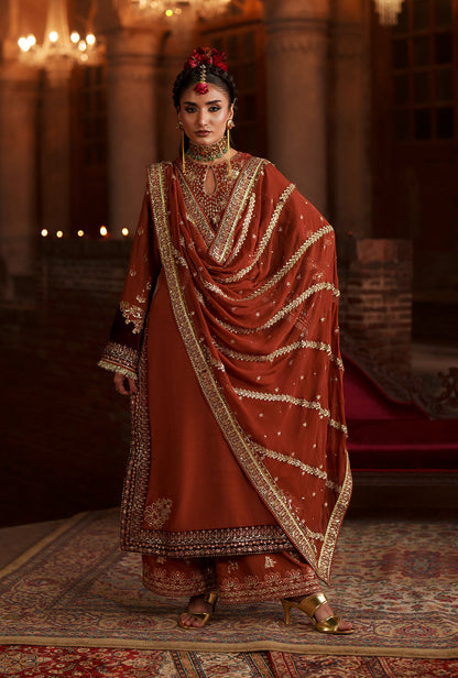 AJR Couture | Meharma The Silk Edit | Husnaara - Formal Dress - available at Maria Faisal in UK and USA.