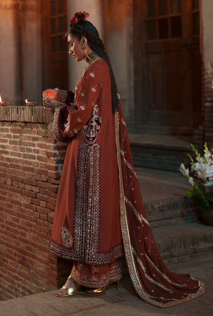 AJR Couture | Meharma The Silk Edit | Husnaara - Formal Dress - available at Maria Faisal in UK and USA.