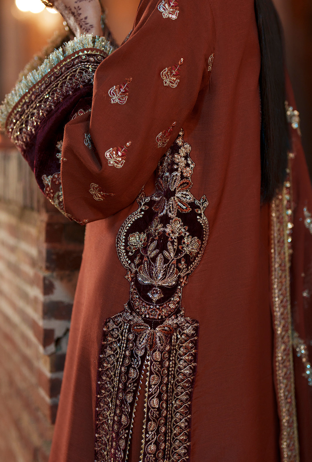 AJR Couture | Meharma The Silk Edit | Husnaara - Formal Dress - available at Maria Faisal in UK and USA.