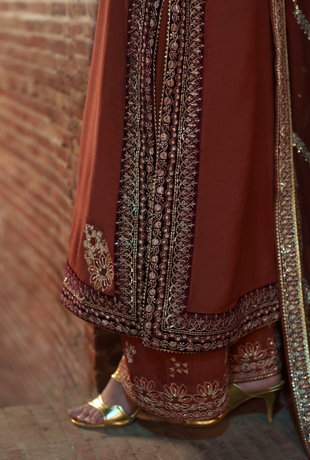 AJR Couture | Meharma The Silk Edit | Husnaara - Formal Dress - available at Maria Faisal in UK and USA.