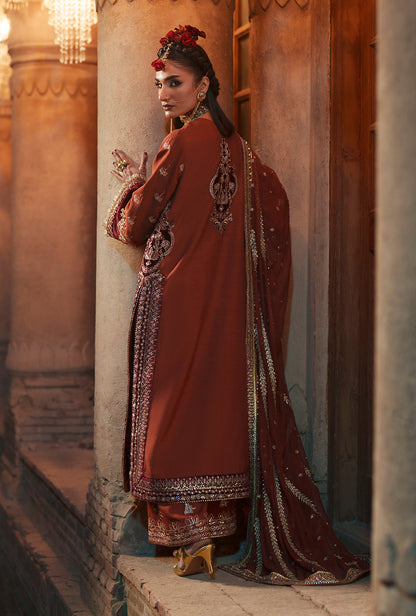AJR Couture | Meharma The Silk Edit | Husnaara - Formal Dress - available at Maria Faisal in UK and USA.