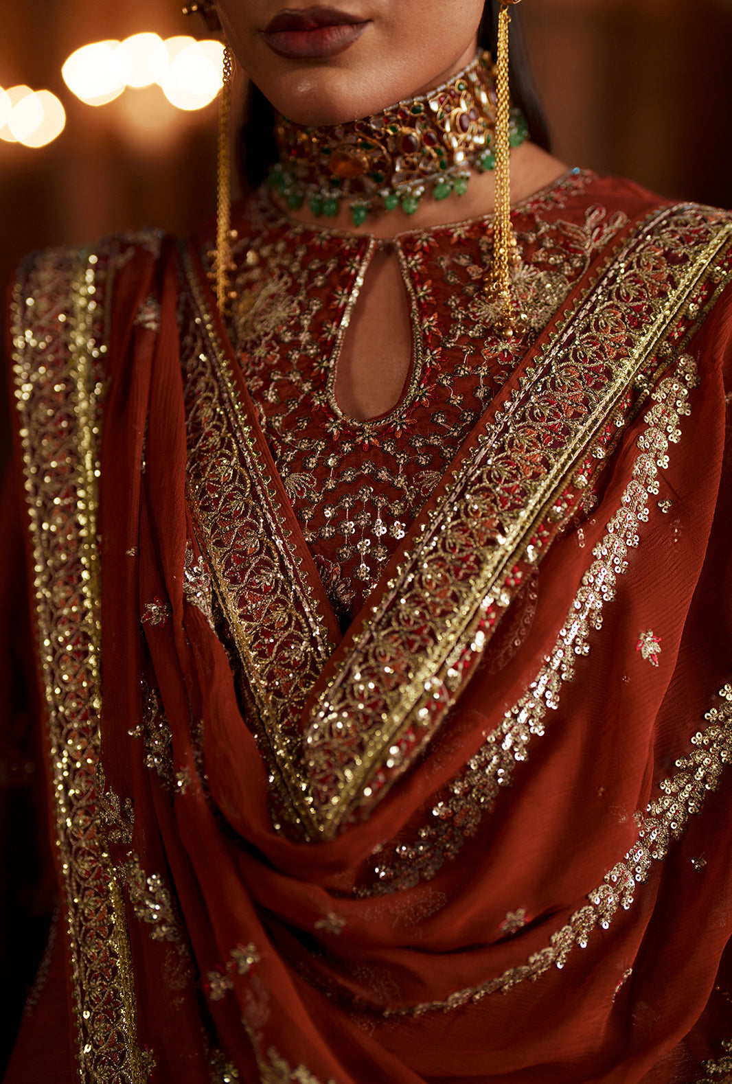AJR Couture | Meharma The Silk Edit | Husnaara - Formal Dress - available at Maria Faisal in UK and USA.