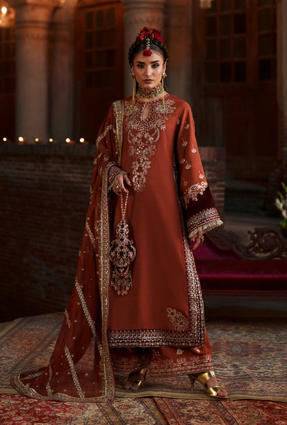 AJR Couture | Meharma The Silk Edit | Husnaara - Formal Dress - available at Maria Faisal in UK and USA.