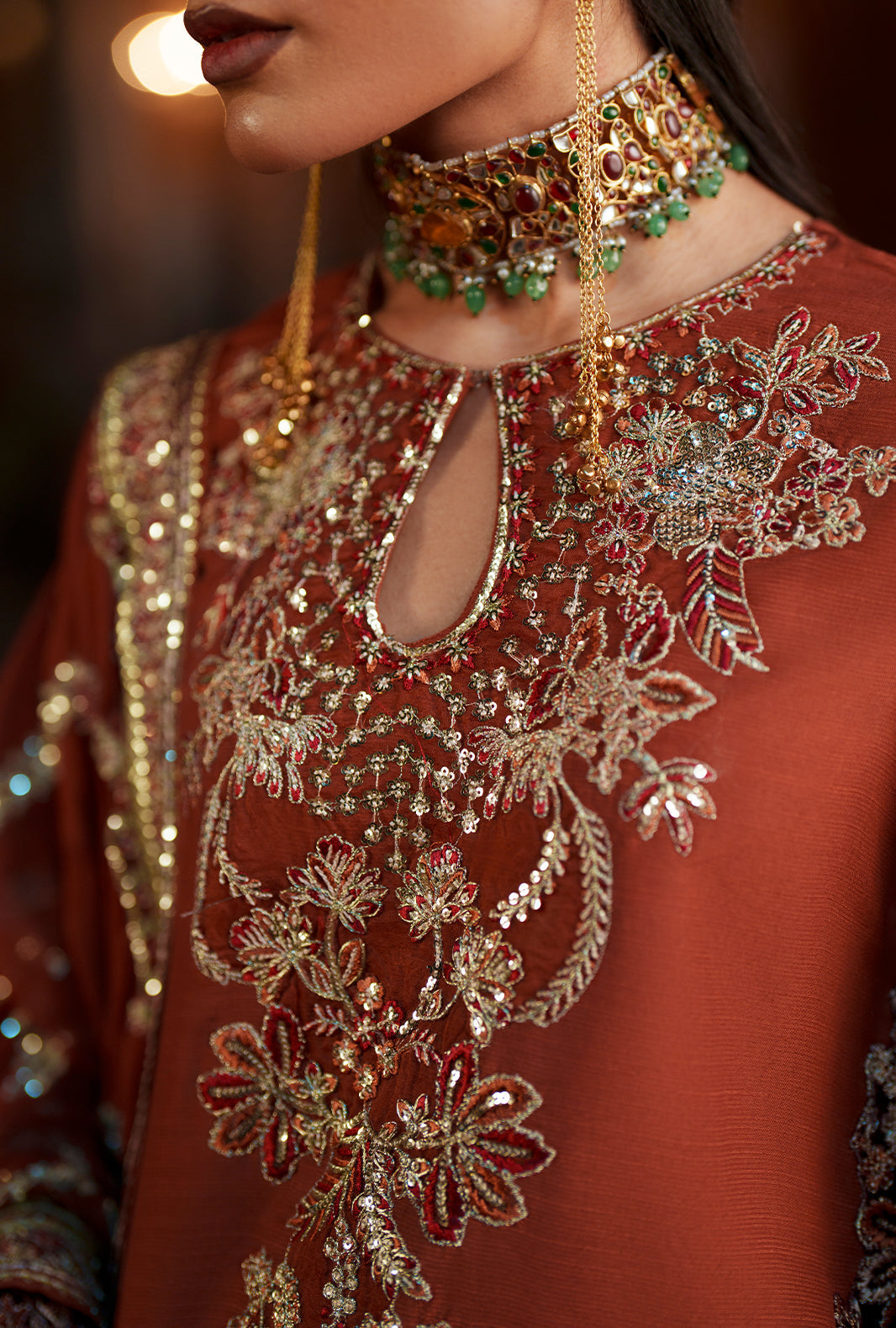 AJR Couture | Meharma The Silk Edit | Husnaara - Formal Dress - available at Maria Faisal in UK and USA.