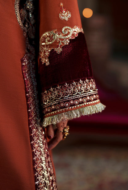 AJR Couture | Meharma The Silk Edit | Husnaara - Formal Dress - available at Maria Faisal in UK and USA.