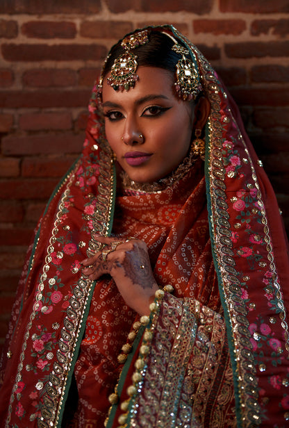AJR Couture | Meharma The Silk Edit | Anaya - Formal Dress - available at Maria Faisal in UK and USA.