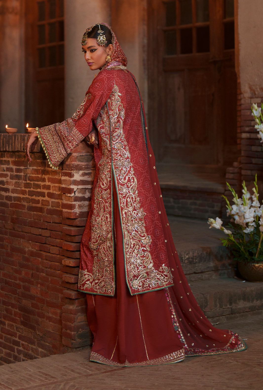 AJR Couture | Meharma The Silk Edit | Anaya - Formal Dress - available at Maria Faisal in UK and USA.