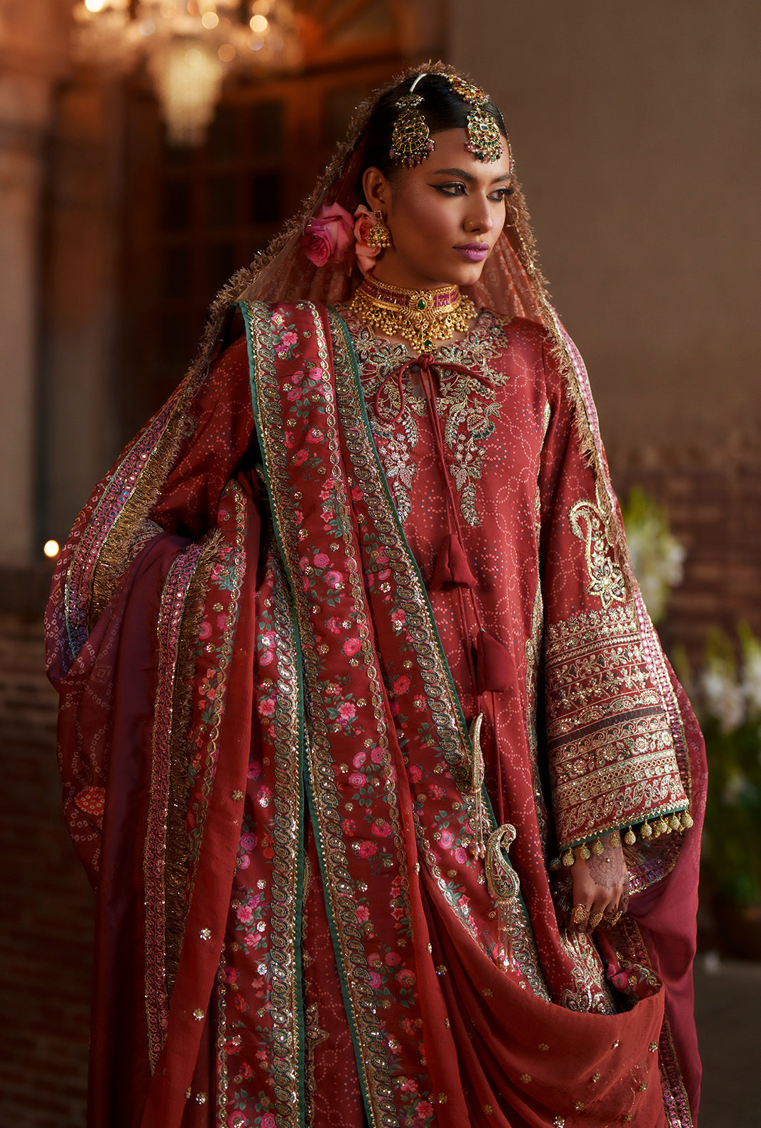 AJR Couture | Meharma The Silk Edit | Anaya - Formal Dress - available at Maria Faisal in UK and USA.