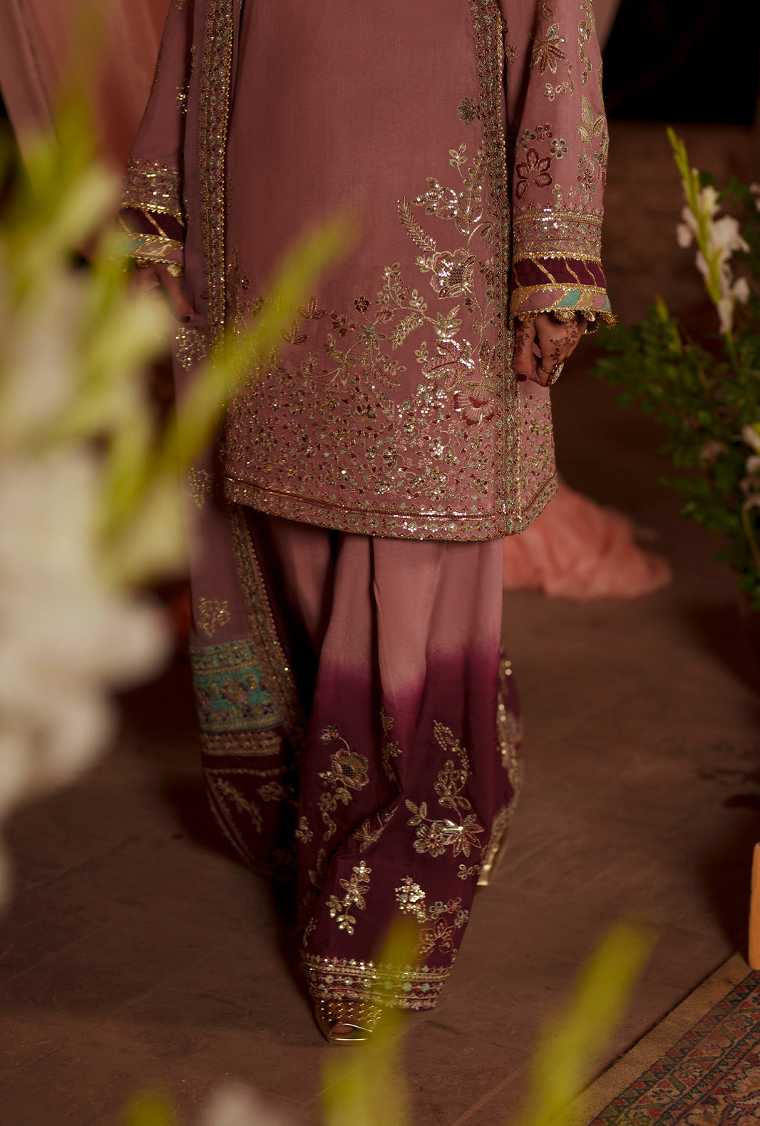 AJR Couture | Meharma The Silk Edit | Aylaa - Formal Dress - available at Maria Faisal in UK and USA.