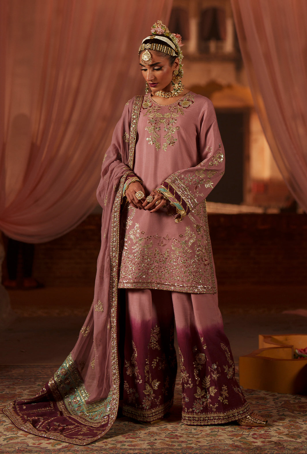 AJR Couture | Meharma The Silk Edit | Aylaa - Formal Dress - available at Maria Faisal in UK and USA.