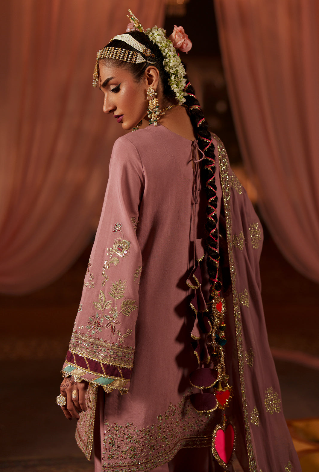 AJR Couture | Meharma The Silk Edit | Aylaa - Formal Dress - available at Maria Faisal in UK and USA.