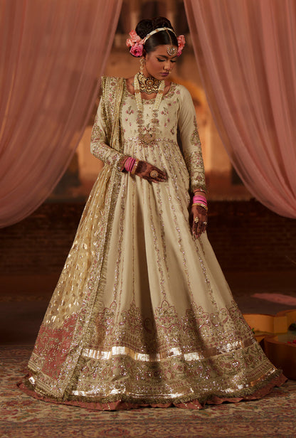 AJR Couture | Meharma The Silk Edit | Shehnai - Formal Dress - available at Maria Faisal in UK and USA.