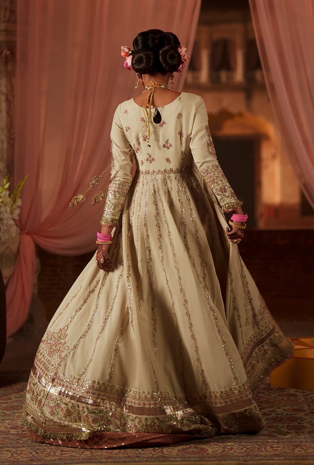 AJR Couture | Meharma The Silk Edit | Shehnai - Formal Dress - available at Maria Faisal in UK and USA.