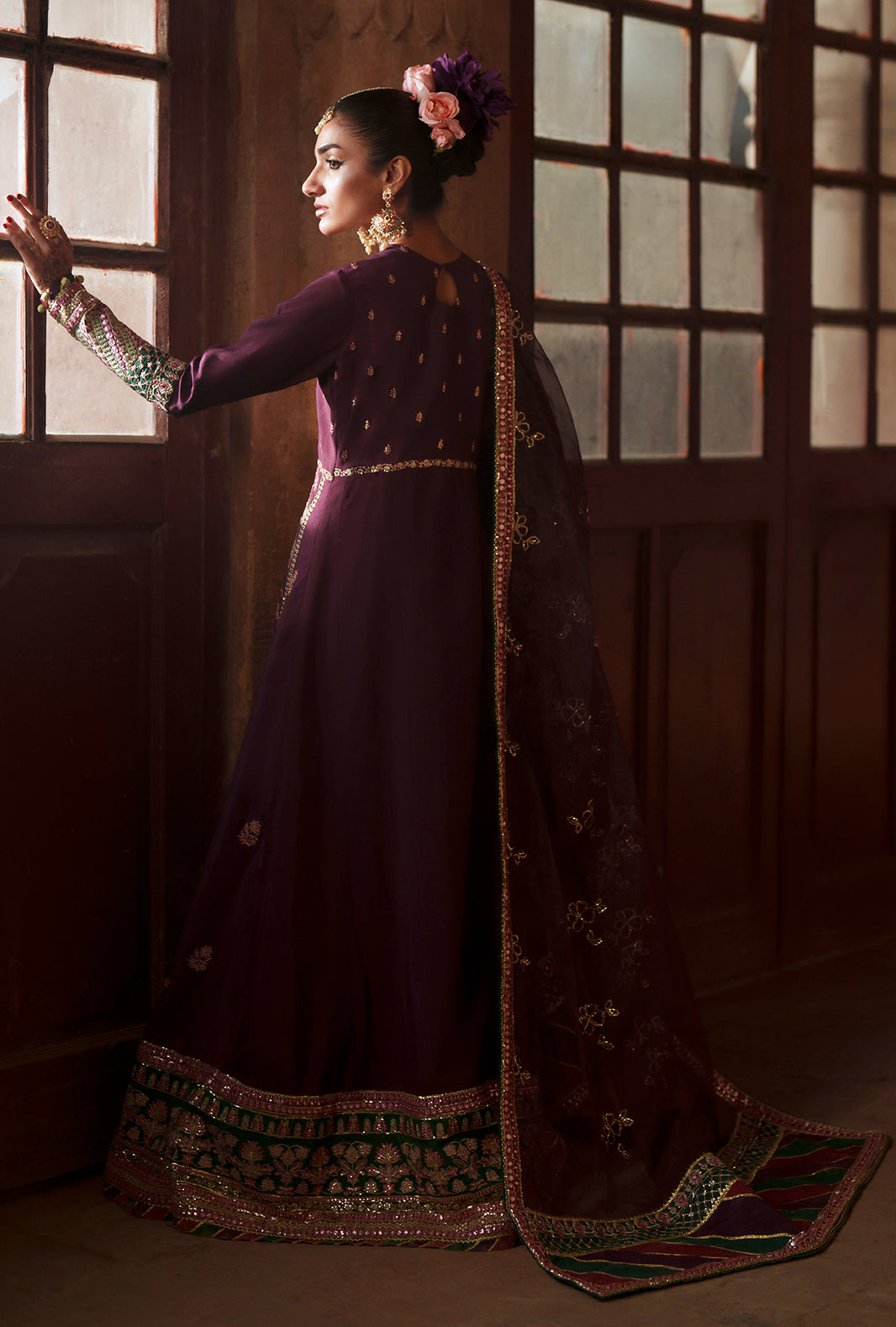 AJR Couture | Meharma The Silk Edit | Nazneen - Formal Dress - available at Maria Faisal in UK and USA.