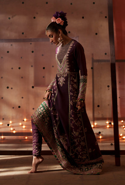 AJR Couture | Meharma The Silk Edit | Nazneen - Formal Dress - available at Maria Faisal in UK and USA.