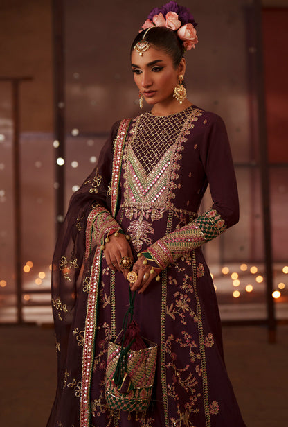 AJR Couture | Meharma The Silk Edit | Nazneen - Formal Dress - available at Maria Faisal in UK and USA.