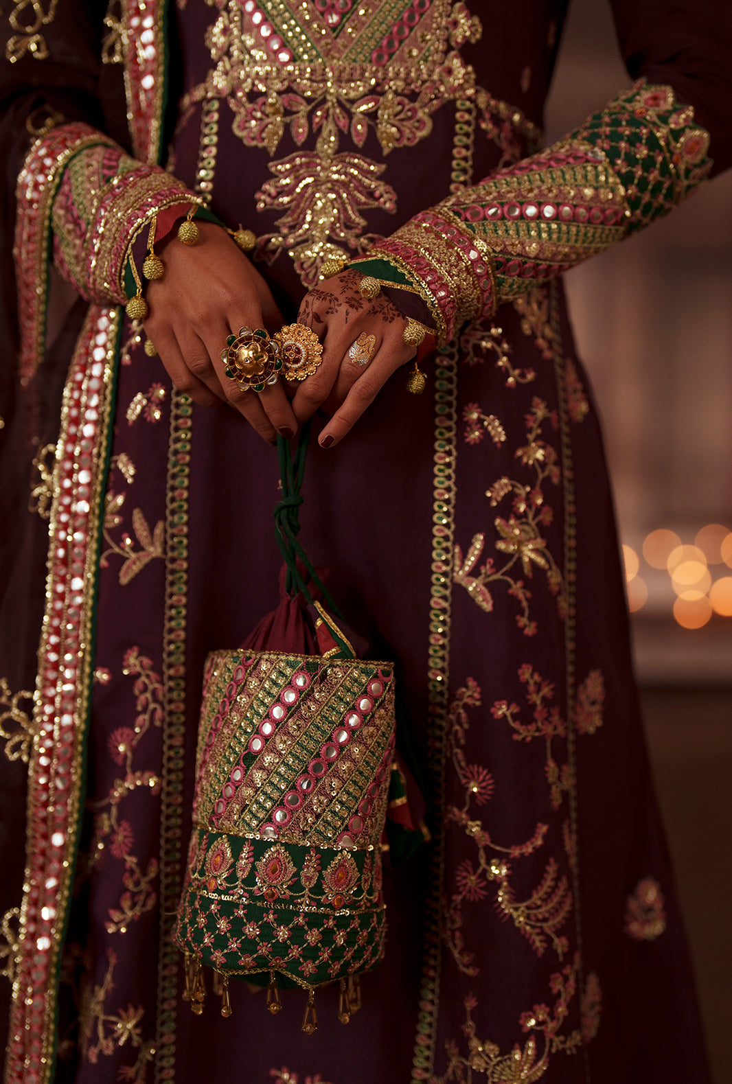 AJR Couture | Meharma The Silk Edit | Nazneen - Formal Dress - available at Maria Faisal in UK and USA.