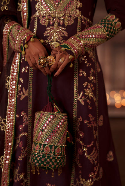 AJR Couture | Meharma The Silk Edit | Nazneen - Formal Dress - available at Maria Faisal in UK and USA.