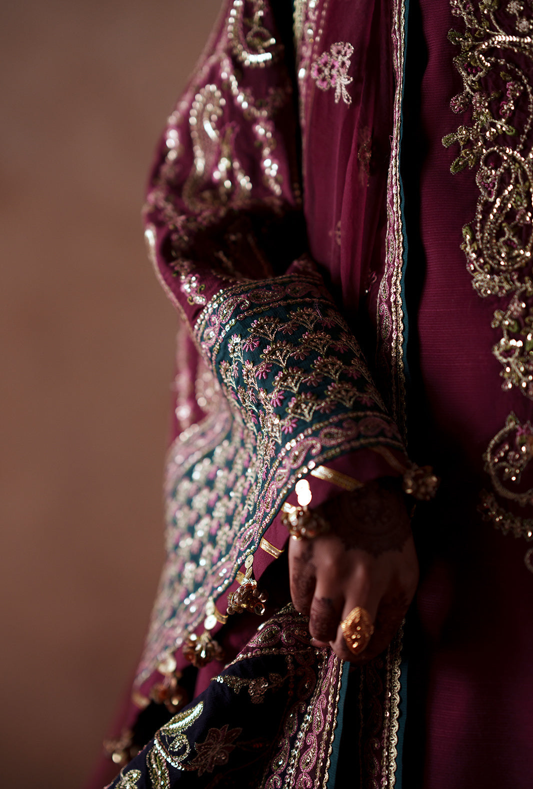 AJR Couture | Meharma The Silk Edit | Haya - Formal Dress - available at Maria Faisal in UK and USA.