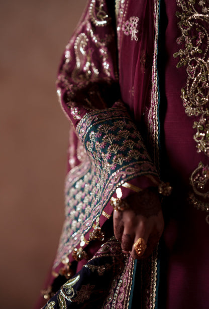 AJR Couture | Meharma The Silk Edit | Haya - Formal Dress - available at Maria Faisal in UK and USA.