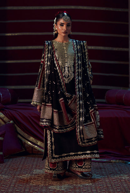 AJR Couture | Meharma The Silk Edit | Lamsa - Formal Dress - available at Maria Faisal in UK and USA.