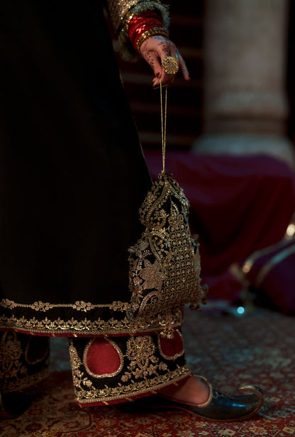 AJR Couture | Meharma The Silk Edit | Lamsa - Formal Dress - available at Maria Faisal in UK and USA.